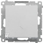 Łącznik schodowy (moduł) 10 AX, 250 V~, szybkozłącza: Aluminium mat, SIMON55