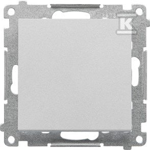 Łącznik schodowy bez piktogramu (moduł) 10 AX, 250 V~, szybkozłącza: Aluminium mat, SIMON55