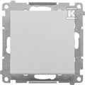 Łącznik schodowy bez piktogramu (moduł) 10 AX, 250 V~, szybkozłącza: Aluminium mat, SIMON55