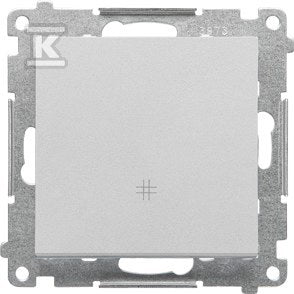 Łącznik krzyżowy (moduł) 10 AX, 250 V~, szybkozłącza: Aluminium mat, SIMON55