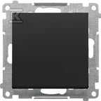 Łącznik krzyżowy bez piktogramu (moduł) 10 AX, 250 V~, szybkozłącza: Czarny mat, SIMON55