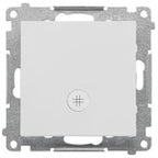 Łącznik krzyżowy z podświetleniem LED – piktogram schody (moduł) 10 AX, 250 V~, szybkozłącza: Aluminium mat, SIMON55