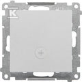 Łącznik krzyżowy z podświetleniem LED – piktogram schody (moduł) 10 AX, 250 V~, szybkozłącza: Aluminium mat, SIMON55