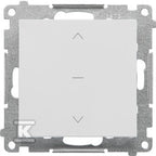 Przycisk roletowy (moduł) 10 A, 250 V~, szybkozłącza: Jasnoszary mat, SIMON55