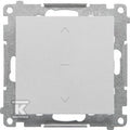 Przycisk roletowy (moduł) 10 A, 250 V~, szybkozłącza: Aluminium mat, SIMON55
