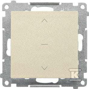 Przycisk roletowy (moduł) 10 A, 250 V~, szybkozłącza: Szampański mat, SIMON55