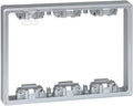 Element pogłębiający do obudów podtynkowych i natynkowych S500 3-modułowych, aluminium, CONNECT