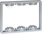 Element pogłębiający do obudów podtynkowych i natynkowych S500 3-modułowych, aluminium, CONNECT