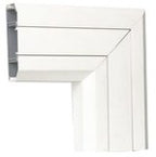 Kąt prosty, płaski, do dołu, PVC Cablomax 130x55mm, czysta biel, CONNECT