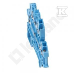 Złączka Viking sprężynowa 2 tor 2,5mm2 szerokość 5 niebieska