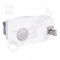 Wtyk RJ 45 kat. 6 UTP z kablem zwijanym - 4 modułowy - biały, MOSAIC