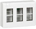 Zestaw do montażu natynkowego - 3 x 4 moduły pionowo - biały, MOSAIC