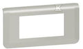 Ramka 4 modułowa - aluminium, MOSAIC