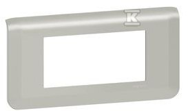 Ramka 4 modułowa - aluminium, MOSAIC