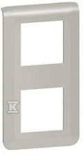 Ramka 2 x 2 modułowa pionowa - aluminium, MOSAIC