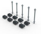 XL3S zestaw adapterów do szyn cu 80-120x10mm