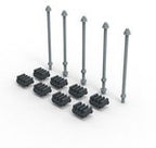 XL3S zestaw adapterów do szyn cu 80-120x10mm