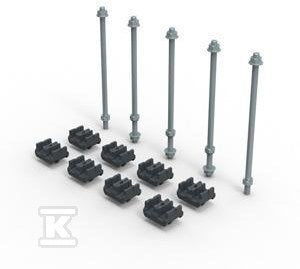 XL3S zestaw adapterów do szyn cu 80-120x10mm