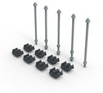 XL3S zestaw adapterów do szyn cu 50-60x10mm