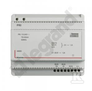 Zasilacz systemu wideodomofonowego z adapterem wideo - 1,2 A - 6 modułów