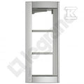 Ramka z uchwytem do paneli sfera - 3 moduły - aluminium, SFERA