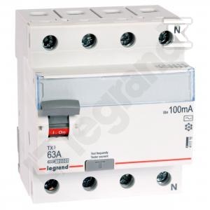 Wyłącznik różnicowoprądowy P 304 4P 63 A 100 mA typ AC serii TX3