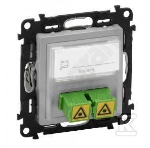 VAlena Life gniazdo światłowodowe 2 X sc / apc aluminium