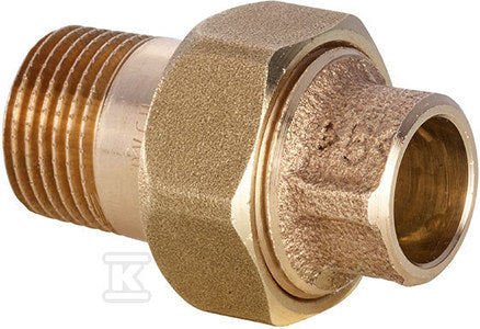Złączka grzejnikowa, brąz 4341G 18x3/4" LWxGZ