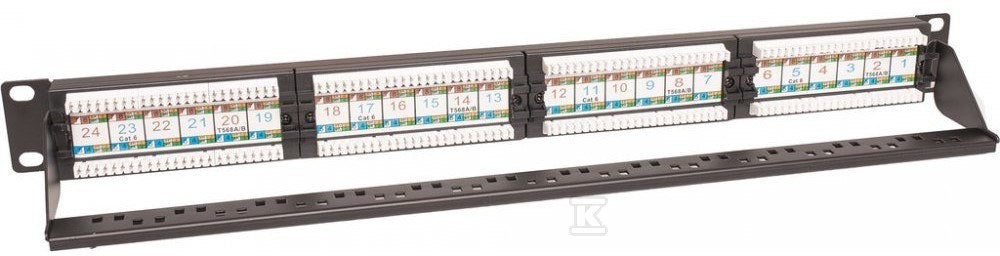 Panel kategorii 5e 19" 1U 24xRJ45, UTP
