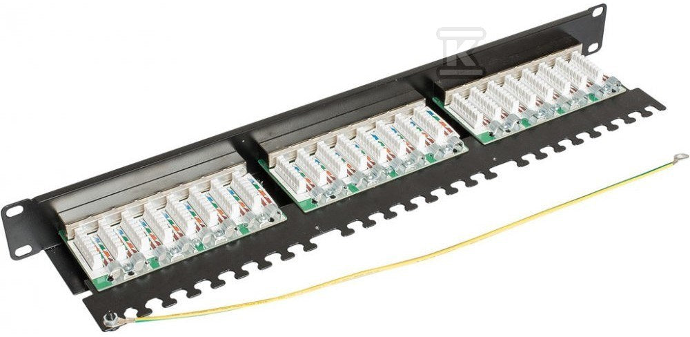 Panel kategorii 6 FTP 19" 1U, 24xRJ45 z półką