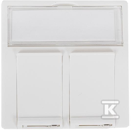 Adapter MMC 45x45mm dla 2xRJ45 BC
