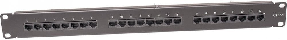 Panel kategorii 5e 19" 1U 24xRJ45, UTP