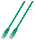 Patchcord RJ45 U/UTP kat. 5e PVC CCA zielony 1m