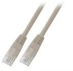 Patchcord RJ45 U/UTP kat. 6 PVC CCA szary 0,5m
