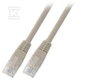 Patchcord RJ45 U/UTP kat. 5e PVC CCA szary 1m