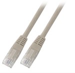 Patchcord RJ45 U/UTP kat. 6 PVC CCA szary 0,5m