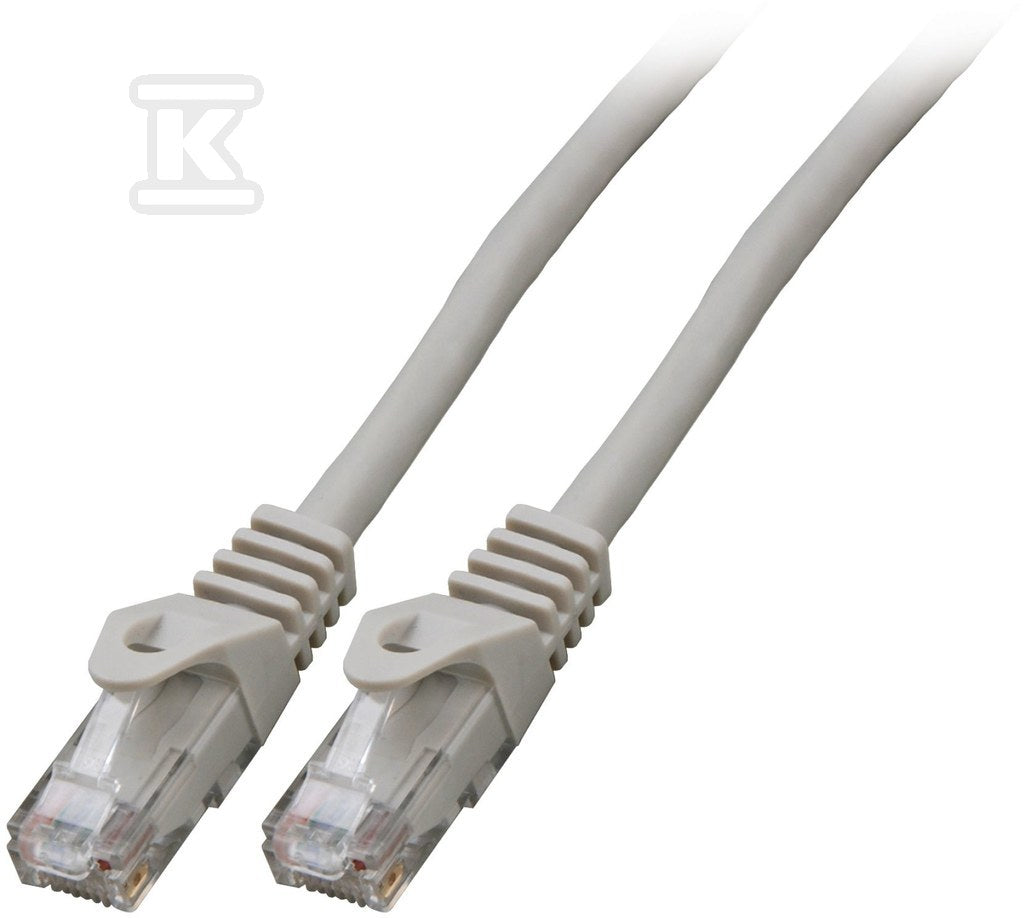 Patchcord RJ45 U/UTP kat. 6A LSZH Premium 500MHz szary 3m