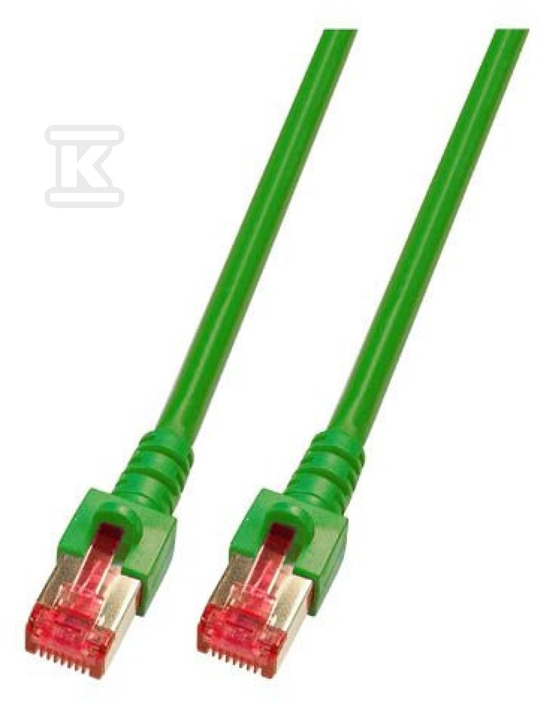Patchcord RJ45 S/FTP kat. 6 LSZH zielony 5m