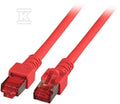 Patchcord RJ45 S/FTP kat. 6 LSZH czerwony 3m
