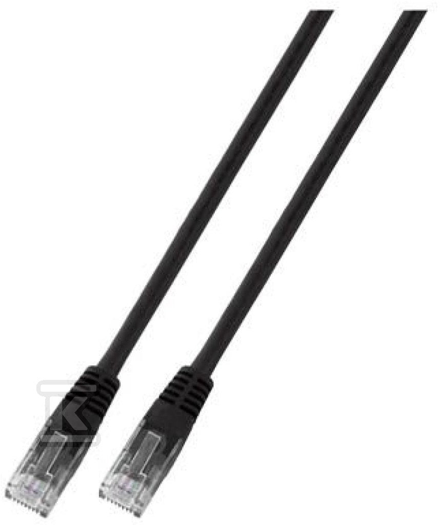Patchcord RJ45 U/UTP kat. 6 PVC CCA czarny 5m