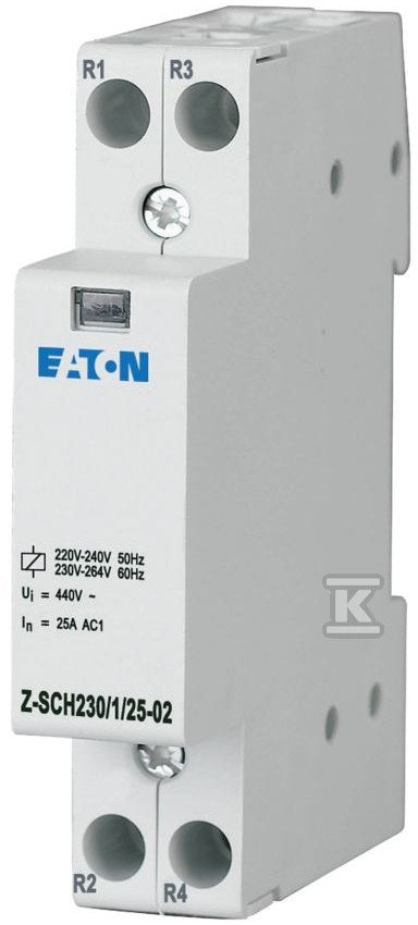 Stycznik instalacyjny Z-SCH 1MU szer. 230VAC 2 rozw. Z-SCH230/1/25-02