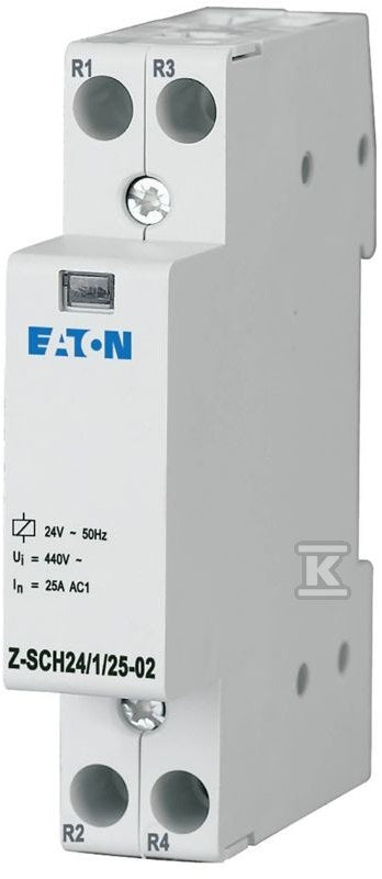Stycznik instalacyjny Z-SCH 1MU szer. 24VAC 2rozw. Z-SCH24/1/25-02