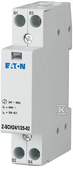 Stycznik instalacyjny Z-SCH 1MU szer. 24VAC 2rozw. Z-SCH24/1/25-02