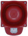 Sygnalizator optyczno-akustyczny Symphoni LX scienny, czerwona obudowa, czerwone światło IP66 SY Base-LX-W/RF/R1/WP + SY/R1 VDS G2
