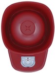 Sygnalizator optyczno-akustyczny Symphoni LX scienny, czerwona obudowa, czerwone światło IP66 SY Base-LX-W/RF/R1/WP + SY/R1 VDS G2