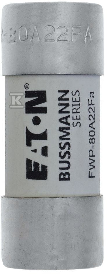 Wkładka bezpiecznikowa 80AMP 700V ac 22 X 58MM cylindryczna do półprzewodników FWP-80A22F