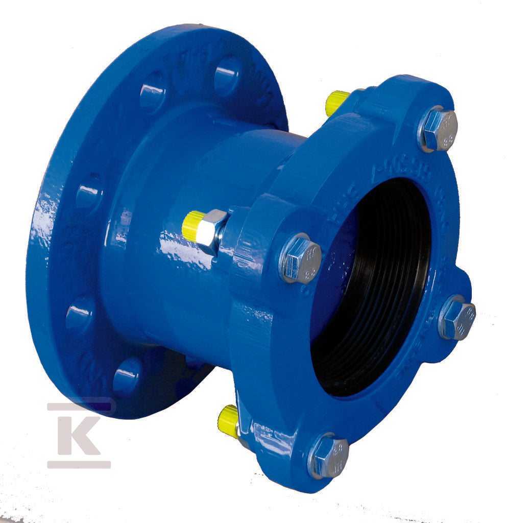 Łącznik RK DN150 rurowo-kołnierzowy na stal, PVC, azbest, PN16, GJS-żeliwo sfero