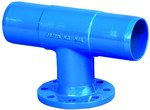 Trójnik bosokołnierzowy DN150x100, PN10, GJL-żeliwo szare