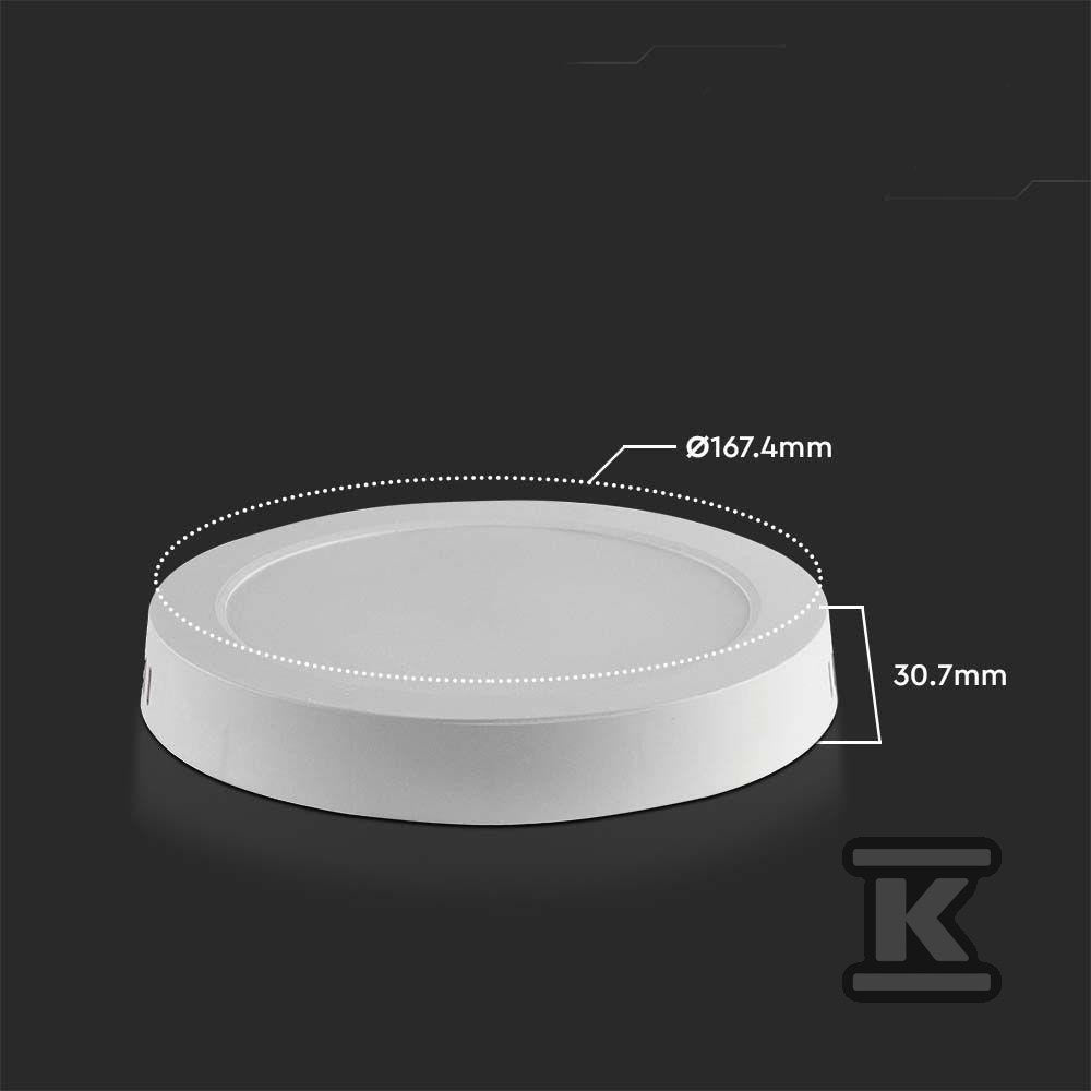 Panel LED V-TAC Natynkowy Premium Downlight 12W Okrągły fi170 VT-60012 4000K 1200lm