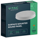 Panel LED V-TAC Natynkowy Premium Downlight 12W Okrągły fi170 VT-60012 4000K 1200lm